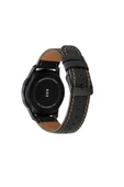 KILIFTECH Xiaomi Amazfit Pace 22mm Uyumlu KRD-29 Deri Zore Kordon-Siyah - 1