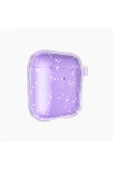 szr store Air-Pods Zore Allstar Airbag 32 Parlayan Simli Saydam Renkli Kılıf-Mor - 1