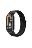 KILIFTECH Xiaomi Mi Band 9 Zore KRD-03 Hasır Kordon-Koyu Siyah - 1