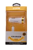 lumena Micro Araç Şarj Seti Kablosu Şarj Aleti 3000 Mah Beyaz Renkli 3 Usb Li 2 In 1 - 4