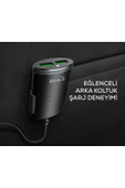KILIFTECH Siyah ZR-C502 2+2 Araç Şarj Seti Zore-KTH - 5