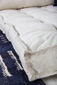 Homedius Sofa Buklet Kapitoneli Yer-sedir Minderi - Beyaz - 8