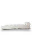Homedius Sofa Buklet Kapitoneli Yer-sedir Minderi - Beyaz - 7