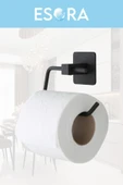 ESORA Siyah Metal Açık Tuvalet Kağıtlığı Wc Kağıtlık Tutucu - 1
