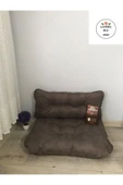 Lavinia Puf Petek Önü Palet Yer Minderi Ikili Takım Kahverengi thumbnail 1