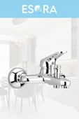 ESORA Krom Baston Borulu Eviye Mutfak , Lavabo , Banyo Bataryası 3'lü Set - 4