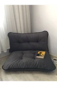 Lavinia Puf Puf Petek Önü Palet Yer Minderi Ikili Takım Antrasit 70x100cm thumbnail 1