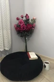 Lavinia Puf Siyah Mini Yer Pufu,yer Minderi - 2