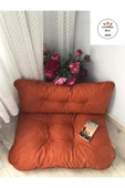 Lavinia Puf Petek Önü Palet Yer Minderi Kiremit Rengi - 2