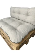 Mazi Home Kalorifer Önü Ve Palet Minderi Ikili Takım Bej 120x80cm - 4