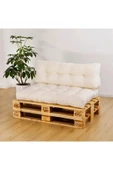 beyzima Palet Üstü Sırt Destekli Özel Tasarım Yer Minderi - 120x80cm Bahçe & Balkon - 1