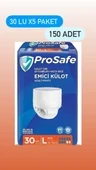 Prosafe Emici Külot Büyük Boy L 30'lu 5 Adet Hasta Bezi - 1