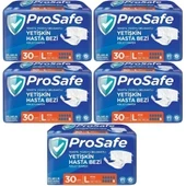 Prosafe Hasta Bezi Yetişkin Bel Bantlı Tekstil Yüzey L-Büyük Boy 150 Adet (5PK x 30) - 1