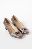 Albishoes Kadın Alçak Topuklu 5,5 cm Stiletto Taşlı Abiye Günlük Kadın Topuklu Ayakkabı (36-44) - 5