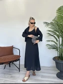Kadın Gömlek Elbise Takım Siyah thumbnail 1