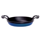 SÜREL DÖKÜM 22 CM YUVARLAK DÜZ SAHAN PARLAK KOYU MAVİ - 1