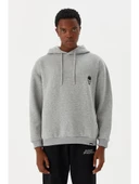 No Fear Erkek Sweatshirt Kapüşonlu Gri M500241 - 1