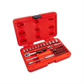 İZELTAŞ 1/4" ALTI KÖŞE LOKMA ANAHTAR VE BİTS SET 45 PARÇA thumbnail 2