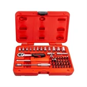 İZELTAŞ 1/4" ALTI KÖŞE LOKMA ANAHTAR VE BİTS SET 45 PARÇA thumbnail 1