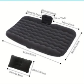 oto araç içi seyahat yatağı siyah renk / SYES35 thumbnail 4