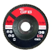 ALÜMİNYUM FLAP DİSK ZIMPARA 115x40 KUM-KIRMIZI (10 Adet) - 1