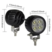 Offroad sis lambası 4 led beyaz 20w 12-30v adet uzun kablosuz /  LASS399 thumbnail 3