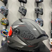 MT Helmets Thunder 4 Sv Luminence D1 Mat Gri/siyah - 4