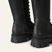 Mudo DERİ GÖRÜNÜMLÜ BAĞCIKLI ÇİZME thumbnail 3