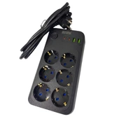 ShowMax SH-4630 2Mt 2xUSB-2xTYPE-C 4lü Termal Akım Korumalı Priz 10A 2500W thumbnail 4