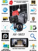 AVENİR Av-s927 6mp 2 Kameralı Güneş Enerjili Ptz 4g Sım Kartlı Yüksek Çözünürlük Mobil Izleme - 2