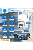 AVENİR Avenir AV-S305 Gece Görüşlü PTZ 360° Hareketli Wifi Akıllı Kamera Dış Ortam - 4