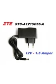 ZTE 12v 1.5a Adaptör Stc-a1215c55 Modem Şerit Led Kamera Uydu 12 Volt 1.5 Amper Şarj Alet 19 Üa - 1
