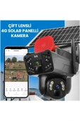 O-KAM Solar Panelli, Güneş Enerjili, SIM Kartlı 4G, 6MP Çift Lens PTZ Hareket Algılamalı Güvenlik Kamerası - 3
