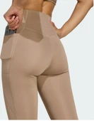 Adidas Optime Essentials 7/8 Dikişsiz Tayt Tebeşir Kahverengi JY4812 thumbnail 5