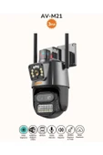 AVENİR Avenir Av-m21 Iç Ve Dış Mekan Kablosuz Wifi Kamera 6mp 3 Lensli 10x Zoom Ptz - 3