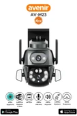 AVENİR AV-M23 Çift Kameralı 2x2MP PTZ Wifi Gece Görüşlü Kamera - 2