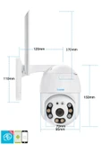 mesticaret O-kam O-kam-3038 3mp Wıfı Ptz Camera, 2.5 Inch 8pcs Leds Dual Light - 5