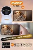 AVENİR 3mp Çözünürlük, 355° Hareketli, Kablosuz Akıllı Kamera - 5