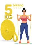 5KG Barfiks Lastiği Gym Resistance Band Antrenman Kas Geliştirme Bandı Sarı (Hafif) thumbnail 1
