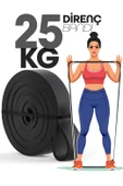 25KG Barfiks Lastiği Gym Resistance Band Antrenman Kas Geliştirme Bandı Siyah (Sert) thumbnail 1