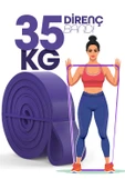 35KG Barfiks Lastiği Gym Resistance Band Antrenman Kas Geliştirme Bandı Mor (Extra Sert) thumbnail 1