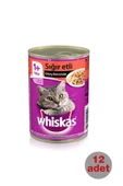Sığır Etli Yetişkin Kedi Konserve Yaş Maması X12 Paket - 1