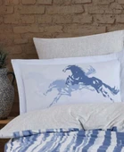 Hobby Çift Kişilik Poplin Nevresim Cascade Lacivert - 2