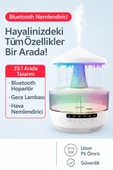 QASUL Mantar Yağmur Damlası Renk Değiştiren Gece Lambası + Bluetooth Hoparlör - 2