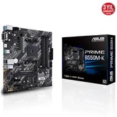 Asus Prime B550M-K AMD AM4 3.Nesil DDR4 VGA DVI HDMI Anakart - 3
