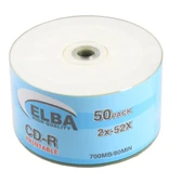 Elba CD-R 700MB-80MIN Printable 50li Shrink - 1