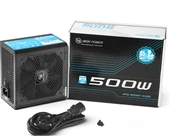 High Power HPQ-500ST-H12S 500W 80+ Standard 37.5A Single Rail Aktif PFC Siyah ATX Güç Kaynağı - 2