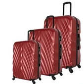 Wexta WX-400 3LÜ Set  Kırmızı Valiz thumbnail 4