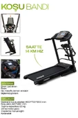 PREMIUM KOŞU BANDI 2,5 HP LED GÖSTERGE 0 - 14 km/s HIZ KOLAY KURULUM - 3