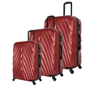 Wexta WX-400 3LÜ Set  Kırmızı Valiz thumbnail 3